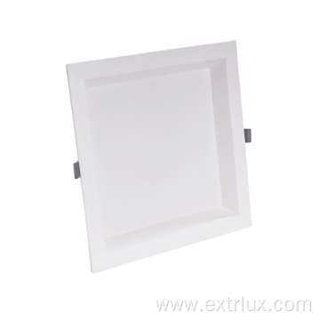 LED Plastic Recessed Anti-glare Square Downlight 18W